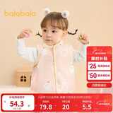 巴拉巴拉童装儿童马甲两面穿背心2025新款秋冬装羊羔绒上衣服男女宝宝衣服