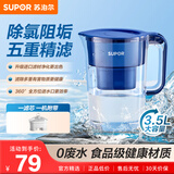 苏泊尔（SUPOR）过滤净水器家用滤水壶净水壶自来水活性炭过滤器家用厨房净水器滤水器滤水壶UF03一机一芯