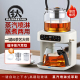 萃礼纯钛煮茶壶养生壶萃茶蒸汽煮茶器全自动真空喷淋蒸煮一体自动上水烧水壶家用茶饮机新款多功能 象牙白（纯钛）