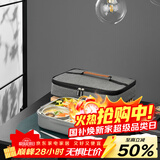 泰福高（TAFUCO）316不锈钢饭盒上班族大容量便携便当盒学生餐盘5分隔带汤碗T5215