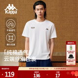 卡帕（Kappa）背靠背运动男士t恤短袖2025新款纯棉夏季跑步上衣女款K0D32TD21V