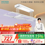 好太太（Hotata） 电动晾衣架智能自动升降晒被阳台晾衣架室外衣服架伸缩晾衣杆 【46孔大晒量】D11-Z白色