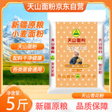 天山面粉 雪花粉5斤 小麦粉2.5kg 包子饺子馒头粉麦芯粉