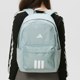 阿迪达斯（adidas）双肩包男女 26新款运动包女士旅行包大容量学生背包初高中书包 KQ7970/灰绿 MISC