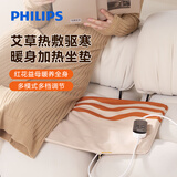 飞利浦（PHILIPS）电热垫冬季办公客厅沙发加热艾绒艾草养生热敷坐垫送礼AHR2222APD