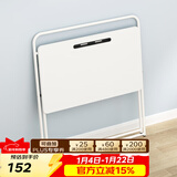 舒福思可折叠书桌床边电脑桌家用学生学习桌成人简易办公写字桌子折叠桌 M码80x48cm 白色 (免安装)