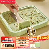 荣事达（Royalstar）炒酸奶机炒冰机制冰神器冰淇淋机家用酸奶机儿童diy免插电316不锈钢防尘防串味上盖CB07A(绿)