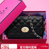 金狐狸（FOXER）牛皮女士包包女包大容量单肩包斜挎包小包跨年元旦礼物送女生女友