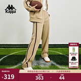 卡帕（Kappa）背靠背运动裤女2025新款休闲宽松长裤针织直筒裤子男款K0DZ2AK01P 灰卡其-602 L （尺码推荐适合175/84A）