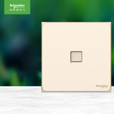 施耐德电气 单联电脑开关插座 超五类百兆网络网线插座 皓呈系列 珍珠金色