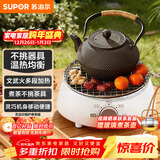 苏泊尔（SUPOR）迷你电陶炉煮茶器煮茶炉煮茶壶养生围炉煮茶茶艺炉泡茶家用办公老白茶黑茶花茶不挑器具SW-DTL01