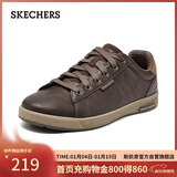 斯凯奇（Skechers）新年礼物男鞋冬复古商务板鞋休闲鞋软底减震舒适通勤平底鞋210946