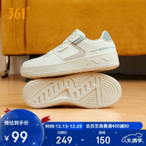 361°运动女鞋秋冬季学生复古厚底增高小白休闲板鞋子女682116601F-10