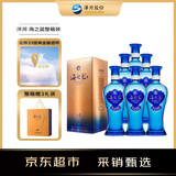 洋河  海之蓝 52度 480ml*6瓶 整箱装 绵柔浓香白酒（老版年份随机）