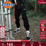 Dickies休闲裤 男女同款新复古回潮印花多口袋束口工装裤百搭8 黑色 28