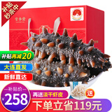 官参堂 大连底播即食海参新鲜辽刺参海鲜水产年货礼品盒 500g 8-10只 精选