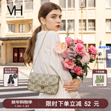 VANESSA HOGAN VH女包山茶花信封包秋冬小众老花链条包女士单肩斜挎包新年礼物