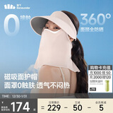 蕉下（beneunder）遮阳帽防晒帽女磁吸防晒面罩口罩太阳帽子男登山帽AS721粉