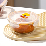 乐扣乐扣 带蒸汽孔耐热玻璃保鲜盒微波炉饭盒泡面碗密封便当餐盒950ml