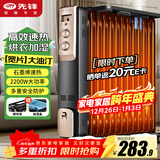 先锋石墨烯取暖器电暖器电暖气片家用电热油汀13片全屋升温智能恒温低噪节能烘衣加湿DYT-Z2