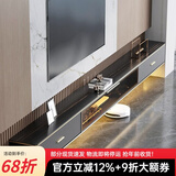 澳之音 超薄悬空电视柜壁挂式现代简约小户型客厅意式轻奢岩板茶几组合 2米/莎罗兰岩板/电视柜/A款