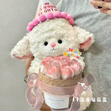 京东鲜花卡通玩偶花束香皂花生日礼物女生元旦送女友闺蜜儿童跨新年礼物