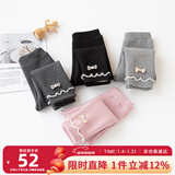 贝瑞加（Babyprints）女童打底裤秋冬宝宝加绒棉裤女孩加厚长裤保暖羊羔毛裤子 黑120