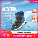 Skechers斯凯奇儿童绒绒靴保暖棉鞋男童女童高筒短靴加绒雪地靴660092L