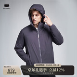 天石春秋3M新雪丽棉棉服男士外套短款连帽户外运动中间层薄夹克V160 石墨灰色 连帽款 XL （180/100A）