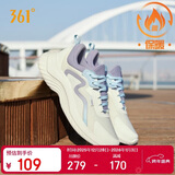 361°运动鞋女秋冬季保暖网布轻便减震通勤休闲跑步鞋子女682232210-5