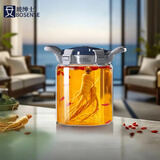 玻绅士泡酒容器泡酒专用瓶泡酒玻璃瓶高硼硅泡酒瓶玻璃酒坛大容量泡酒瓶 10斤(5升)B款无龙头无架