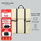 GASTON LUGA原创潮牌背包男双肩包皮大容量男女电脑包书包防水旅行商务出差 柠檬黄13英寸