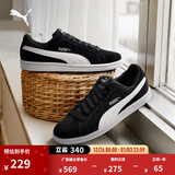 彪马（PUMA）复古休闲黑白薄底板鞋男女冬经典低帮运动鞋SMASH 361730 黑色-白-01 37.5
