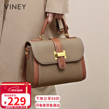 viney牛皮包包女包斜挎妈妈包中年手提单肩包生日元旦礼物送女生女友