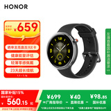 荣耀手表Fit 44mm【国家补贴】雅致版 幻夜黑 超轻薄超长续航NFC智能运动手表 GS3i升级款男女表