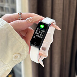 SAE 智能手表男女学生时尚款运动手表多功能心率血压睡眠监测电子表适用于安卓ios手机生日礼物 简约白【信息提醒震动闹钟等】