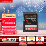 闪迪（SanDisk）1TB SD内存卡 4K V30 U3 C10 相机存储卡 读速200MB/s 写速140MB/s 微单/单反相机内存卡