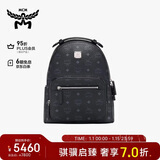 MCM【通勤搭子】STARK 小号印花logo双肩背包 黑色 新年礼物