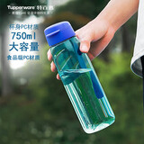 特百惠（Tupperware）乐活750ML塑料杯夏季男女学生运动水杯子大容量便携双饮 高雅蓝