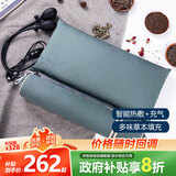 蜀国御 颈椎双充气热敷枕头套装舒适睡眠圆形糖果荞麦壳决明子圆柱成人