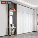 索菲亚全屋定制衣柜 轻奢工业风衣柜 卧室家具装修掩门衣橱衣帽间大衣柜 定制金