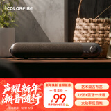 COLORFIRE七彩虹桌面蓝牙5.3电脑音箱USB适用台式机笔记本音响双喇叭低音炮电竞游戏网课圣诞礼物 CL500黑色