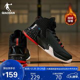 乔丹男鞋篮球鞋高帮皮面秋冬加绒保暖减震耐磨运动鞋