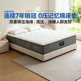芝华仕5星床垫独立袋装弹簧静音家用乳胶席梦思软硬护脊厚垫明星垫D026 记忆棉版-1.5*2M 年后发货（详询客服）