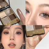 Dikalu莫吉托四色眼影盘小烟熏眼妆紫色蓝黑色百搭大地色哑光女04开学
