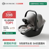 怡戈（Ekobebe）小元宝新生婴儿提篮式儿童安全座椅汽车用宝宝便携车载提篮幻影灰