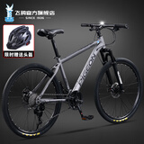 飞鸽（FG FLYING PIGEON）山地自行车成人男女变速山地车青少年中小学生车越野户外骑行单车 【高碳钢】G8002代-辐条轮-灰色 24寸轮组（适合145-170cm） 21速入门版