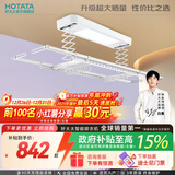 好太太（Hotata） 电动晾衣架智能自动升降晒被阳台晾衣架室外衣服架伸缩晾衣杆 【46孔大晒量】D11-Z白色
