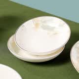 洁雅杰调味碟6只装调味碟家用陶瓷餐具调酱料醋碟蘸料碟小吃碟 牵牛花