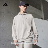adidas休闲加厚毛圈连帽卫衣套头衫男女秋冬阿迪达斯官方轻运动   金属灰   XL